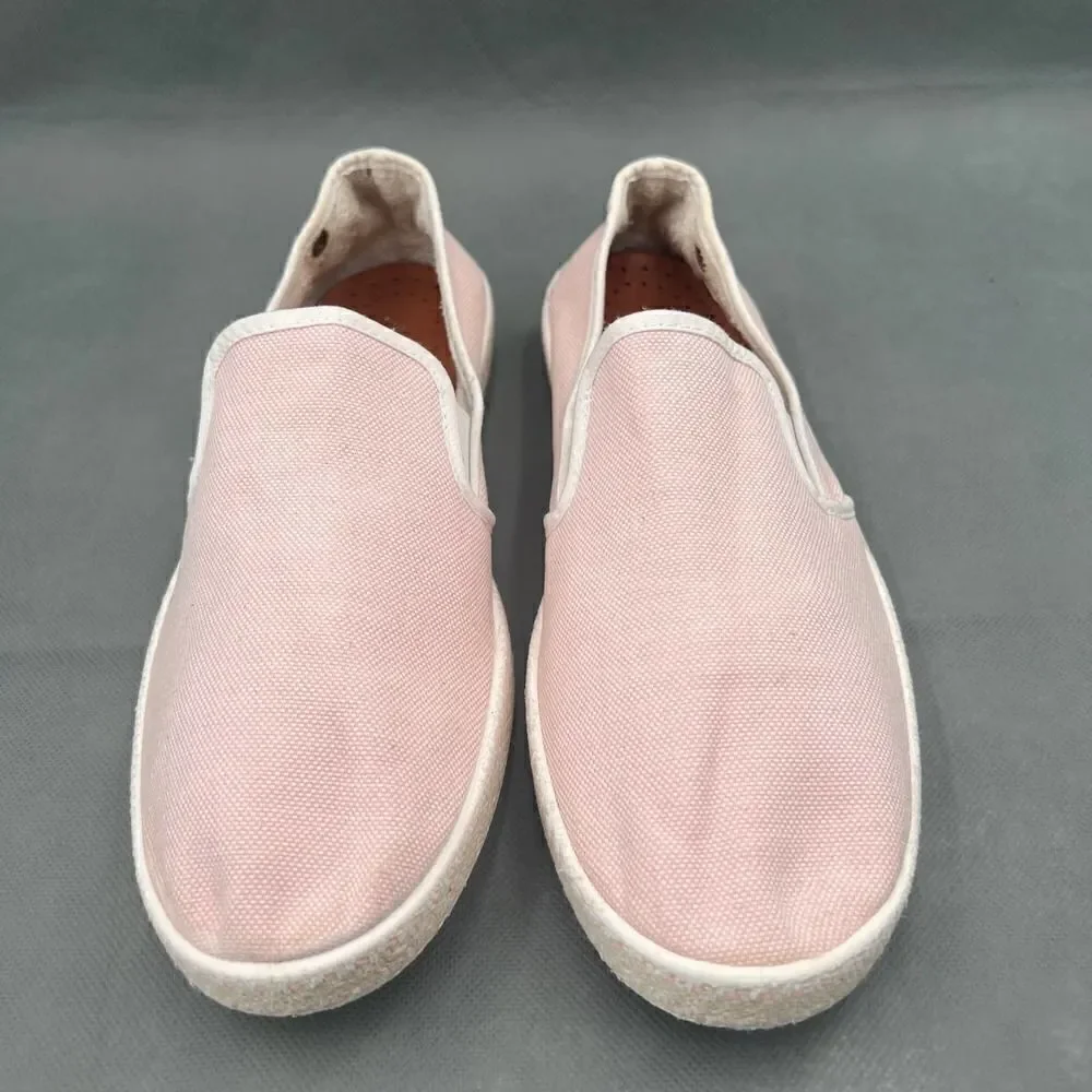 Rivieras Nymphe Cotton Canvas Slip On Classic Pink Canvas Sneakers Size 40